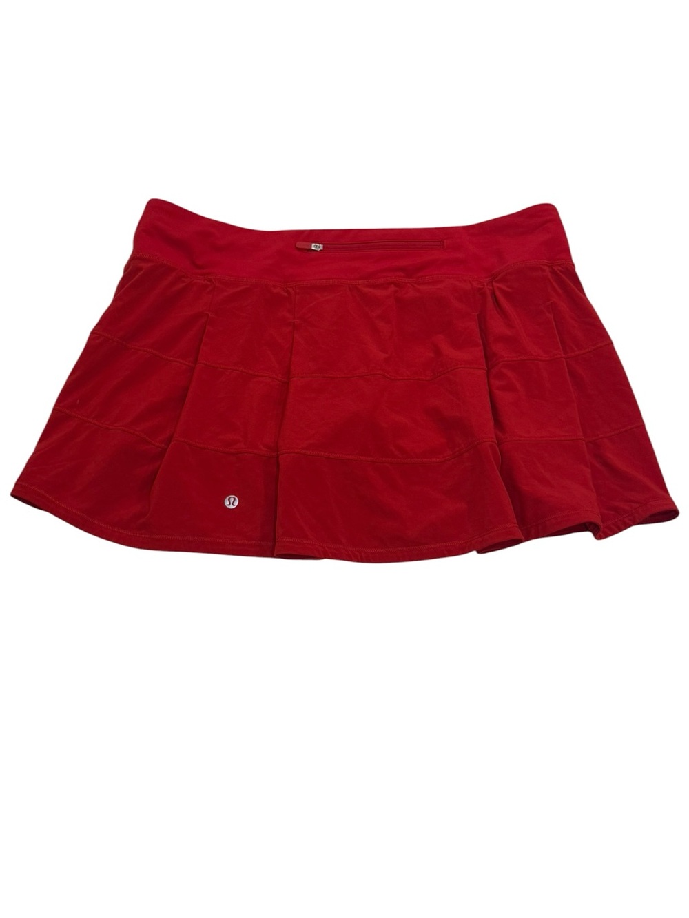 Lululemon Pace Rival Skirt 4-way Stretch 15" Red Size 12 Womens - Picture 4 of 9